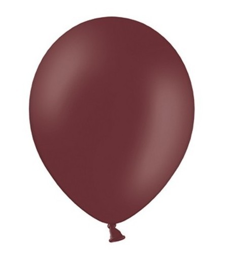 50 palloncini rosso marrone 27 cm