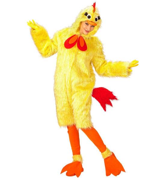 Gul kylling unisex voksen kostume 3