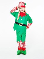 Vorschau: Weihnachtswichtel Elfen Kostüm für Kinder