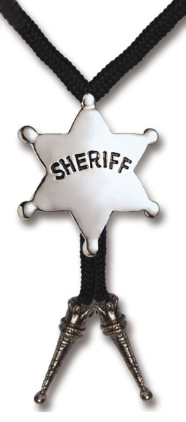 Sheriff stjärna slips för cowboy kostym