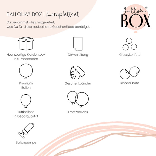 Balloha Geschenkbox DIY Alles Liebe zur Geburt Blau XL 4