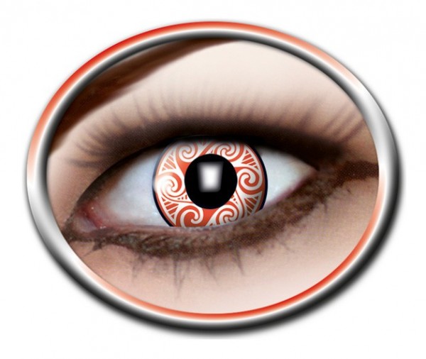 Red Cyclone Contact Lenses