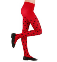 Red ladybug tights