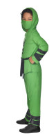 Vista previa: Disfraz de ninja en verde para niños