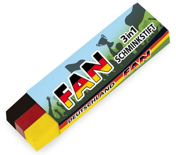 Deutschland Fan Schminkstift 3-in-1