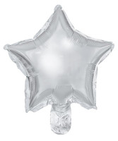 Folieballon sterrenhemel zilver 25cm