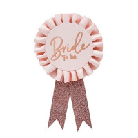 Oversigt: Pink Bride To Be badge