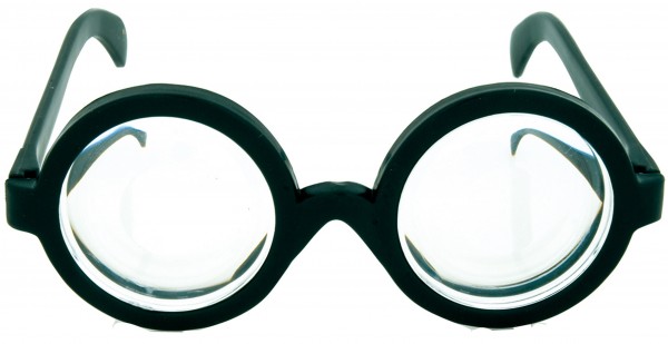 Gafas nerd con lentes gruesos