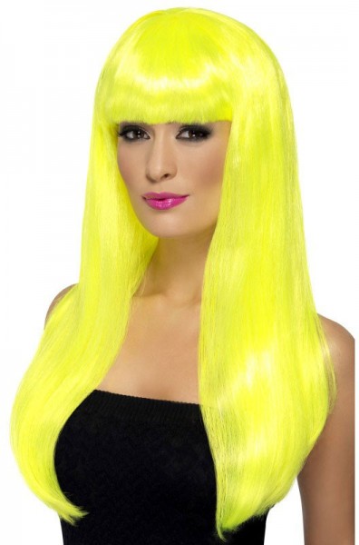 Franca Glamour Neon Wig In Yellow