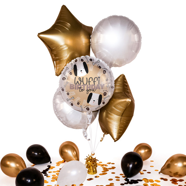 Heliumballon in der Box Wuffi Birthday