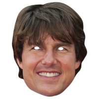 Tom Cruise mask made of cardboard