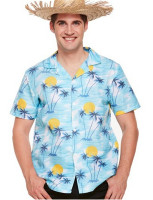 Light blue Hawaiian shirt Sunshine for men