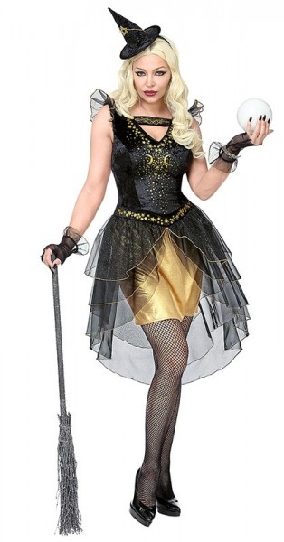 Elegant witch Goldie ladies costume