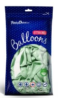 Preview: 50 party star pistachio balloon 30cm