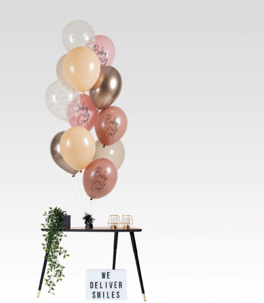 12 balonów dla dziewczynki o średnicy 33 cm
