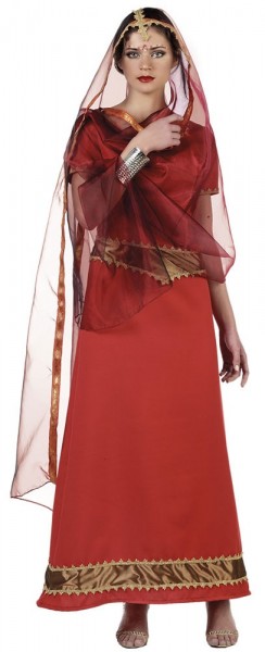 Latifa-jurk met riem en sluier