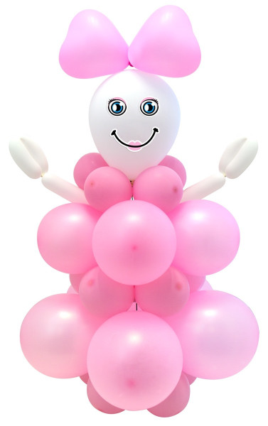 Luftballonset DIY Baby Girl