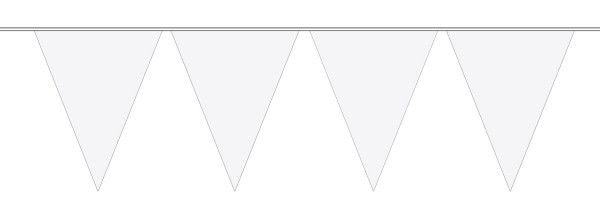 Large pennant chain white 10m