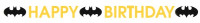 Batman Heldenpower Geburtstagsgirlande