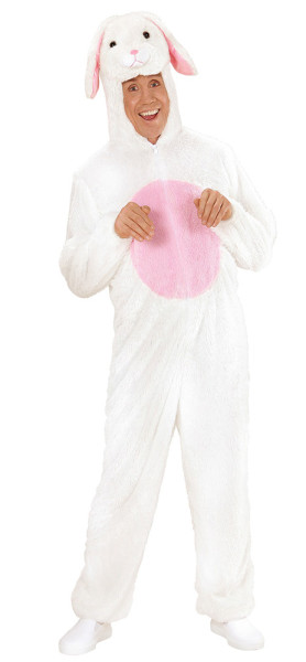 Fluffy bunny jumpsuit hvid 2