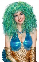 Preview: Blue-green mermaid wig