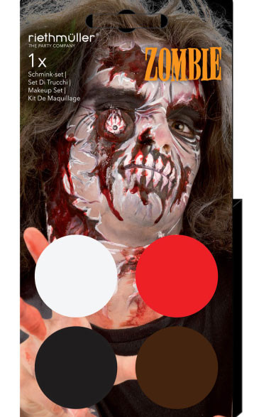 Zombie make-up 4 kleuren