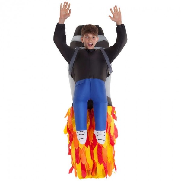 Inflatable rocket costume for children