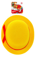 Anteprima: Cappello melone in feltro giallo per bambini