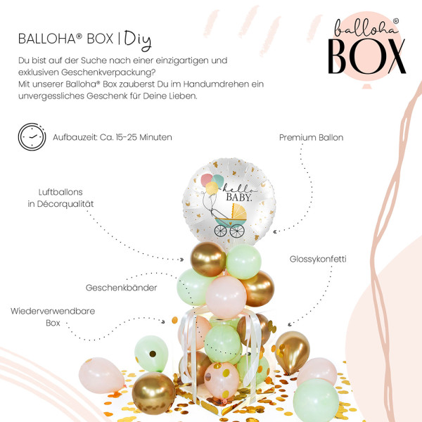Balloha Geschenkbox DIY Baby Buggy XL 3