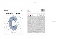 Preview: Holographic C foil balloon 35cm