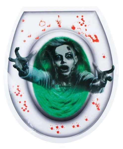 Naklejka na toaletę panny młodej zombie