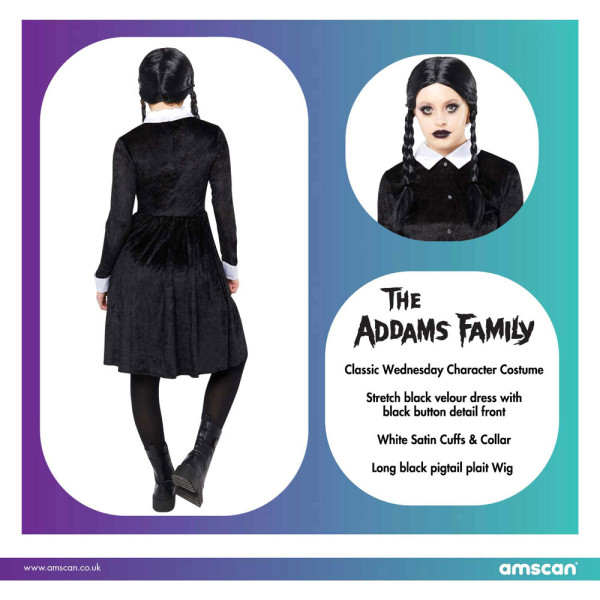 Wednesday Addams Kostüm für Damen 8