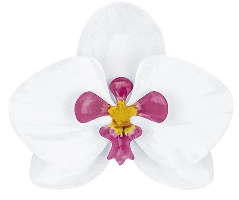 12 flores de papel decoración de mesa orquídea 3