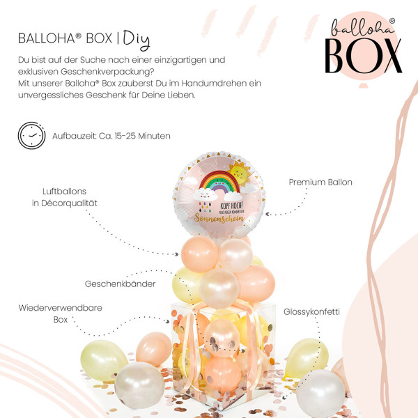 Balloha Geschenkbox DIY Kopf Hoch Sonnenschein XL 3