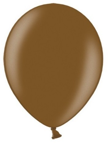 50 globos metalizados Partystar marrón 27cm