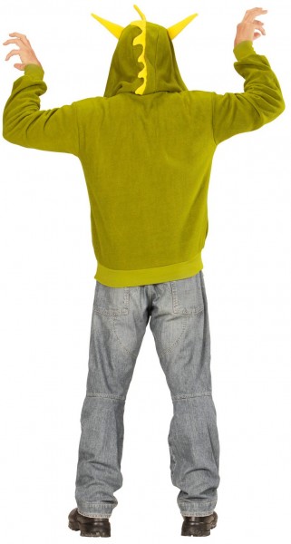 Pluszowy sweter ze smokiem zielony 4