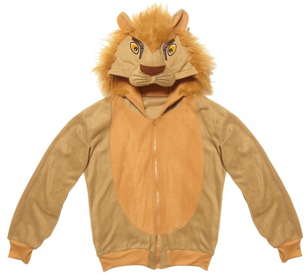 Plush lion sweatshirt jacket 4