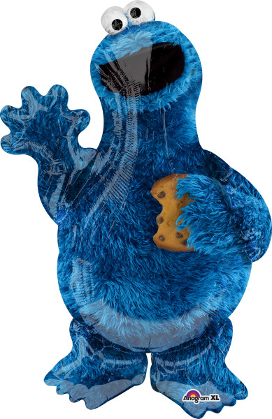 Ballon en aluminium Sesame Street Cookie Monster figurine