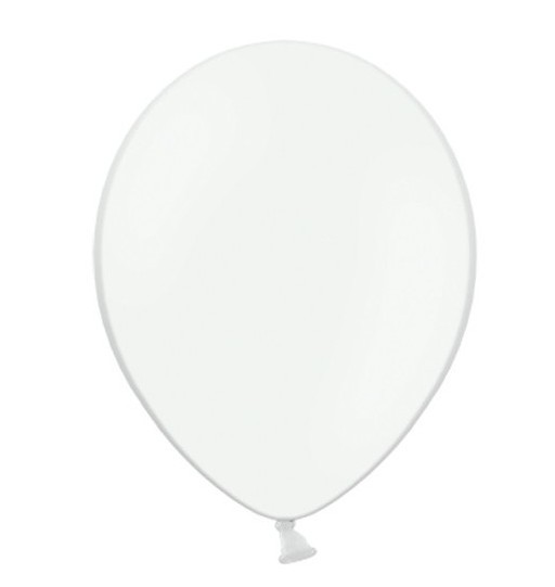 100 latex balloons matt white 12cm