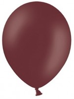 Aperçu: 10 ballons étoiles de fête rouge-brun 27cm