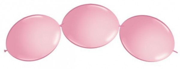 50 light pink garland balloons 30cm