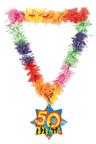 Hawaiian necklace funny tinsel 50