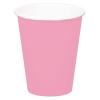 8 paper cups Cleo pink 350ml