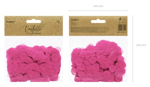 Imprezowe konfetti zwierzątko różowe 15g 2