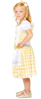Oversigt: Genanvendt guldlok pige kostume