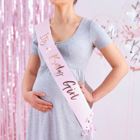 Preview: Newborn Star Baby Girl Sash 85cm