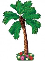 Tropisk palmetræ vægmaleri 1,62 m