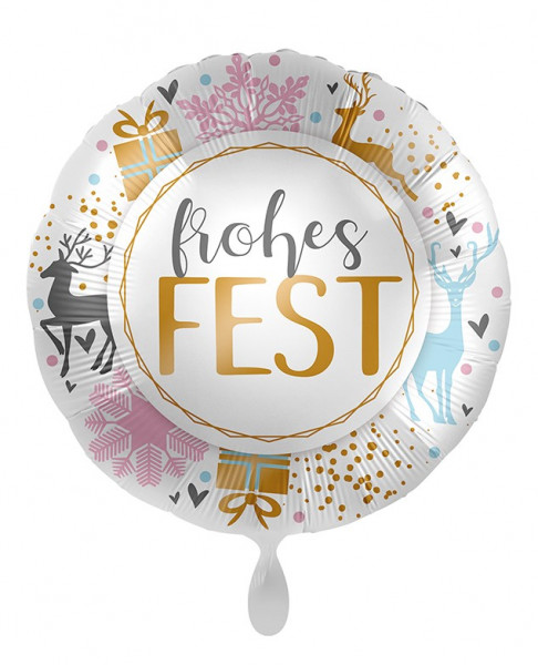 Folienballon Frohes Fest 71cm