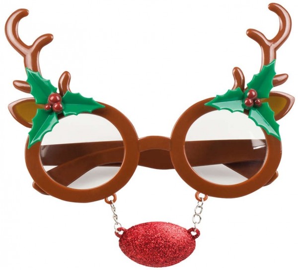 Søde rensdyrsbriller til jul 2