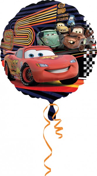 Round Lightning McQueen Cars folieballon